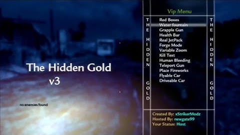 [WAW/1.07] The hidden gold v3 backup menu ONLINE [NO JAILBREAK]