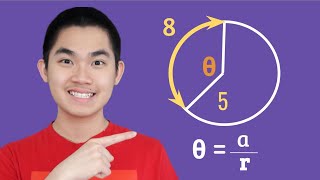 Find the Central Angles, Arc Lengths, and Radius