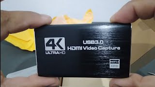 umboxing placa de captura de vídeo 4k