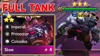 S6 3 Star Sion Tank Is Back | Immortal Tank | TFT Set 6