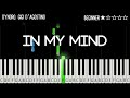 Dynoro gigi dagostino  in my mind  easy piano tutorial