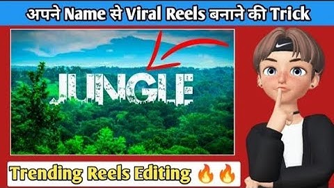 Viral jungle Font Name Reels Video Editing Tutorial | New VN App template | JUST ONE CLICK 🔥
