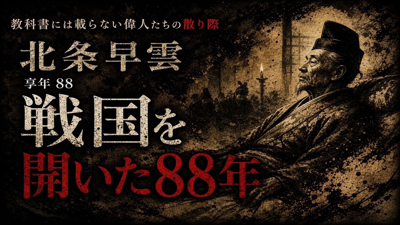 戦国時代の扉を開いた下剋上の祖・北条早雲、88歳の生涯 - YouTube