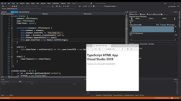 TypeScript HTML Application in Visual Studio 2019 | Getting Started
