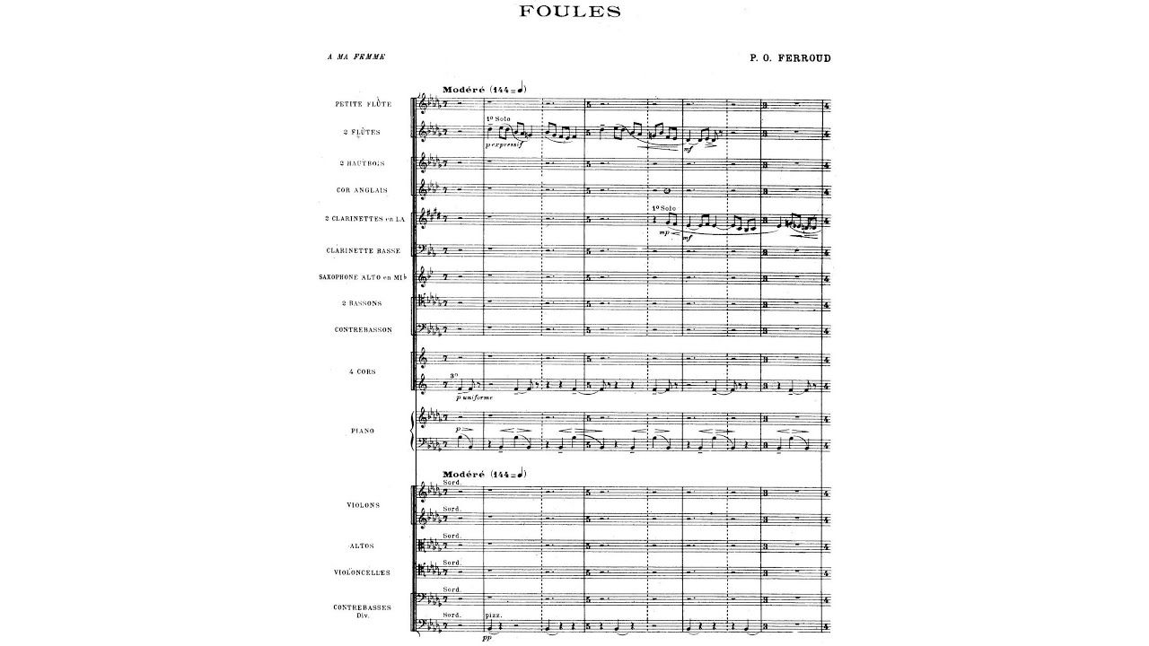 Pierre-Octave Ferroud - Foules