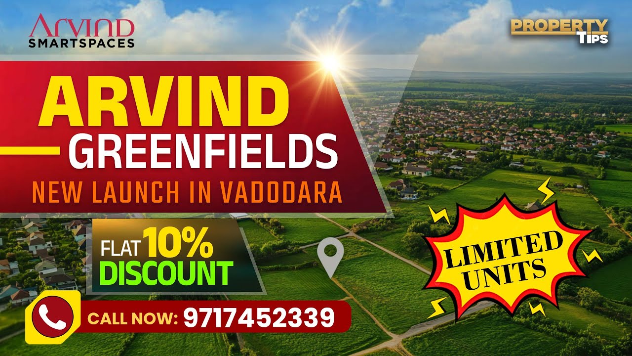 Arvind Greenfields Vadodara: Gated Plots on Ajwa Road | Pre-Launch Offers Available