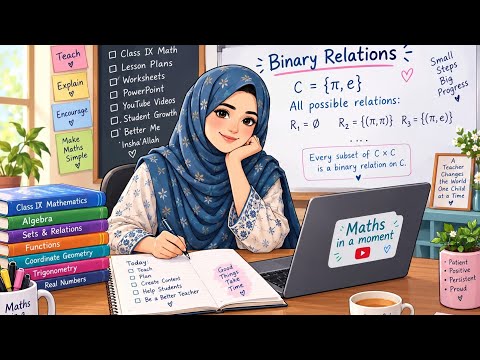Find All 16 Possible Binary Relations | Cartesian Product | Class 9 Maths