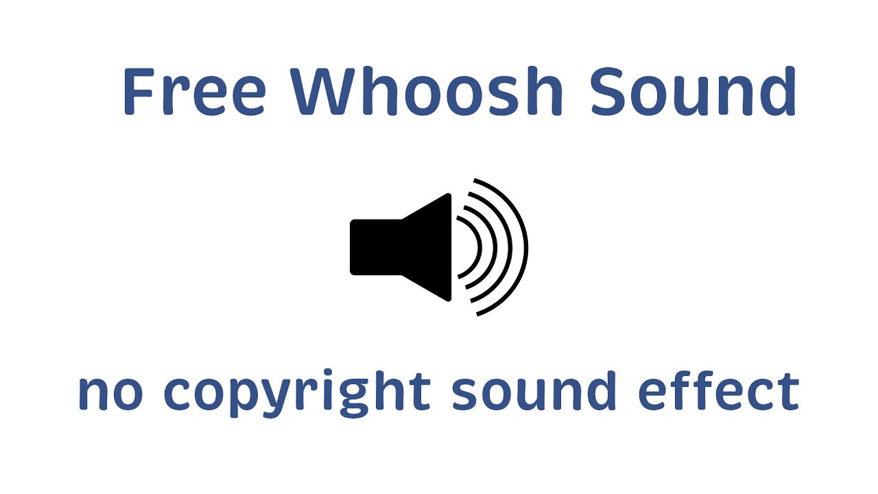 Free Whoosh Sound Effect No Copyright Free to Use YouTube