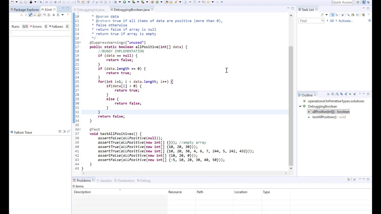 Tracing An Error When A Junit Test Case Fails