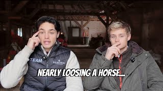 The horses arrive home, crashing our truck, wolf tracks spotted, one horse escaped & more - UNSTABLE