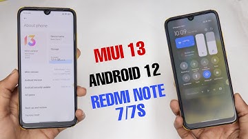 😯 MIUI 13 With Android 12 Redmi Note 7 & 7S Rom | New Control Centre & Game Turbo