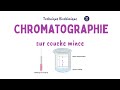 Principe de la chromatographie sur couche mince ccm  biochimie facile