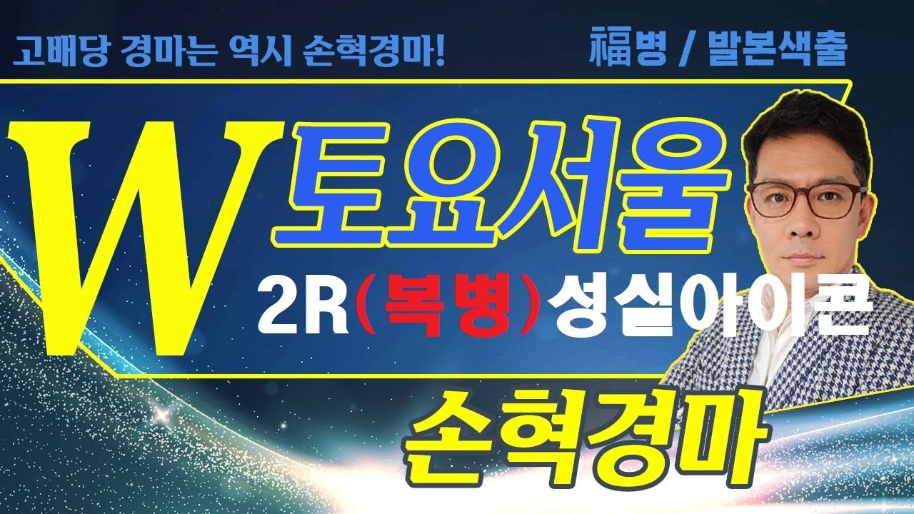 고배당 경마는 역시 손혁 경마 1/17(토)서울 복병마 내용을 확인해 보세요!!