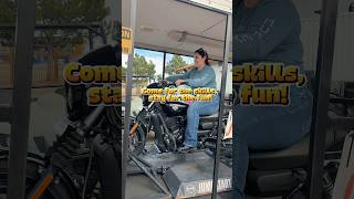 Come for the skills… #harleydavidson #ridingacademy #womenriders #jumpstart