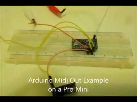SynthTest3 - Midi Out from Arduino to Synthesizer