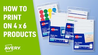 How to Print Labels on a 4' x 6' Sheet with Avery Products