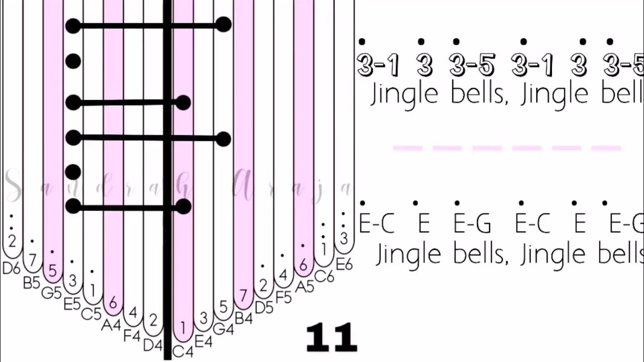 【Kalimba Tabs】Jingle Bells 🔔🎄 YouTube