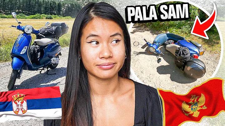 Belgrade to Montenegro by 50cc Vespa *I FELL*