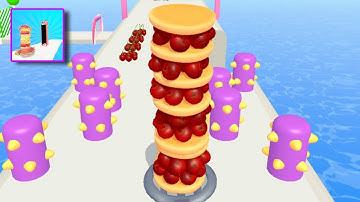 Pancake Run 4K 🥞😘🏃🏼‍♀️ Walkthrough Gameplay All Levels iOS,Android Update Free Game Max Level