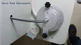 Wet sieving method opening size test operation instruction