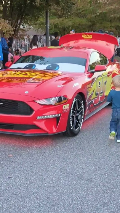 DisneyPixar Cars/Gadi Lightning McQueen in real life! 😍😲🫣 #shorts #subscribe#viral #trending #disney