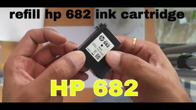 How To Refill Hp 682 Ink Cartridge Youtube