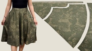 ⭐️This way I sew 10 pieces a day | Sewing for sale | Flared culottes pants cutting and sewing