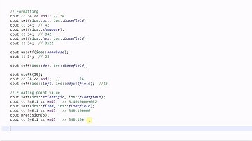 C   Stream 3 Formatted and Unformatted IO