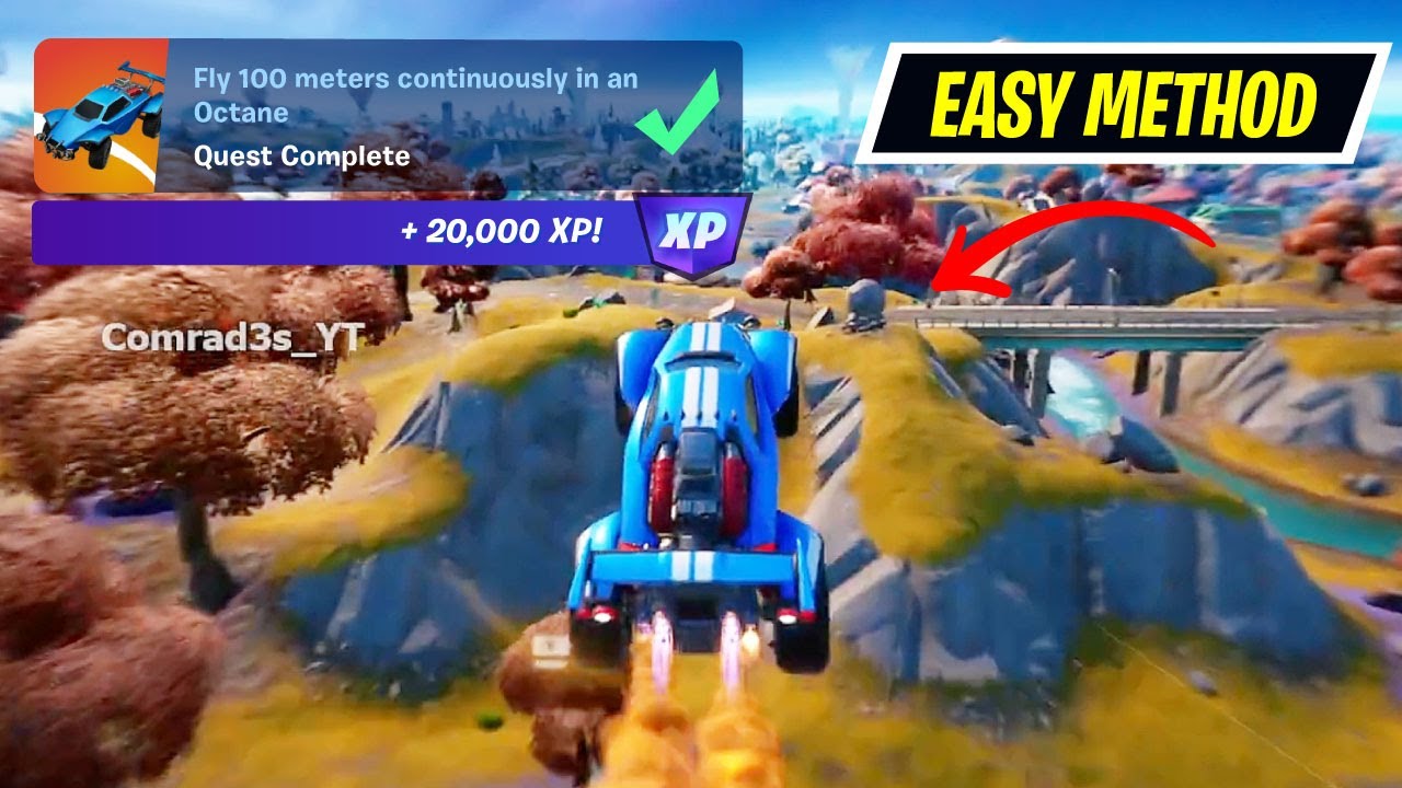 How to EASILY Fly 100 meters continuously in an Octane Fortnite
