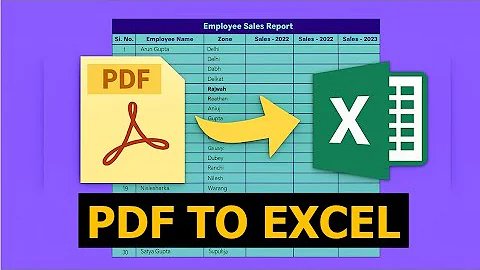 How to Convert PDF to Excel ! 