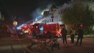 Dozens evacuated in massive Bridgeport apartment fire