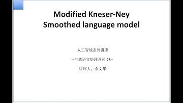 Modified Kneser-Ney Smoothed language model @NLP