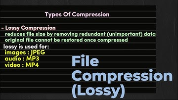 File Compression | Lossy | A level Computer Science (9618) | Chapter 1
