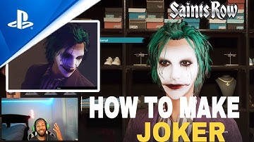 Saints Row:How to Create the JOKER - character Creations