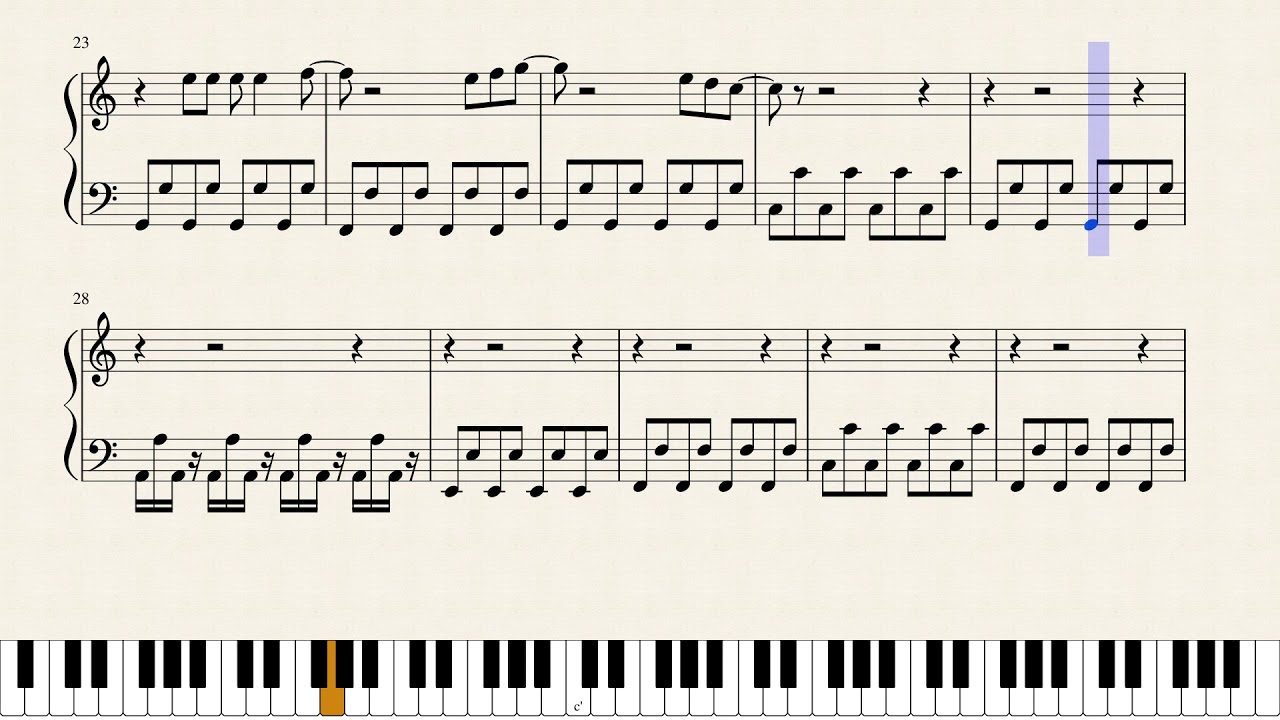 It's Raining Tacos Sheet music for Piano (Solo) Easy