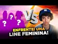 UMA LINE DE MENINAS ME DESAFIOU AO VIVO! VEJA A REAÇÃO DELAS