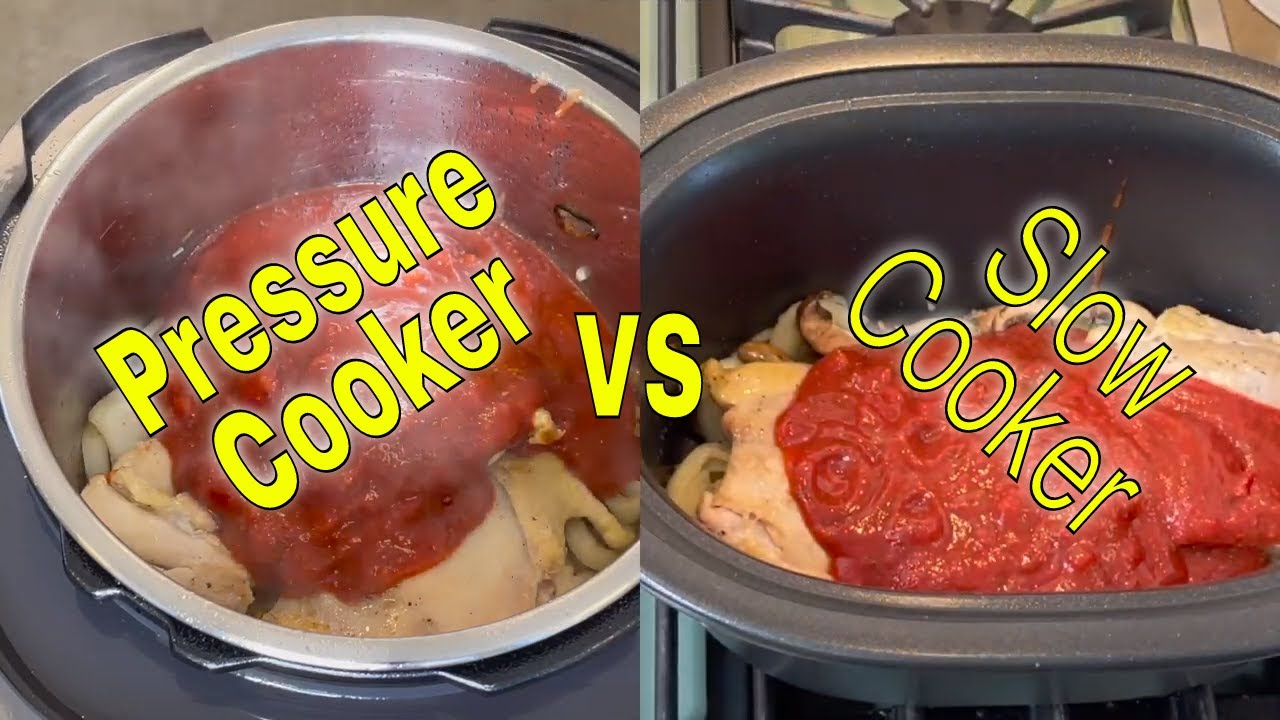 Chicken Cacciatore: Slow Cooker VS Pressure Cooker - YouTube
