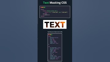 Text masking CSS #webdesign #css
