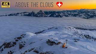 Beautiful places to visit in Switzerland in winter - Fronalpstock 4K