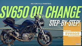 How to Change the Oil on a 2003-2008 Suzuki SV650 | Step-by-Step Tutorial