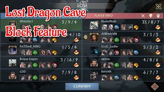 New weekly Blocking Feature in Lost Dragon Cave Event | King of Avalon