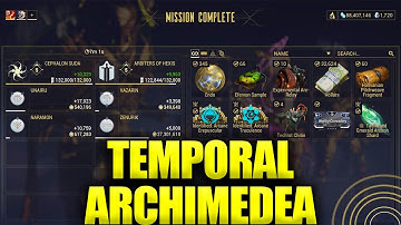 Warframe Temporal Archimedea Full Run!