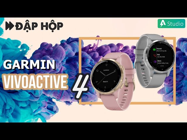 Đập hộp Đồng hồ thông minh đa thể thao GPS Garmin Vivoactive 4