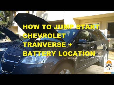 How to Jump Start Chevrolet Traverse 2010-16+ and Battery Location ▶️GMC Arcadia Jump Start