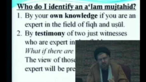 Shariah: Path of Salvation - Session 7 - Taqlid: Method & History | Sayyid Muhammad Rizvi