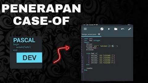 program pascal(penerapan case-of)