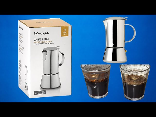 CAFETERA ACERO INOXIDABLE 2 TAZAS INDUCCION