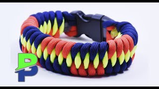 Make the &quot;Dragon Teeth Switchback&quot; Paracord Braceletf - BoredParacord.com