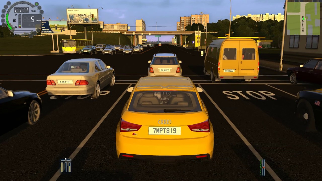 Audi city car driving Audi city car driving