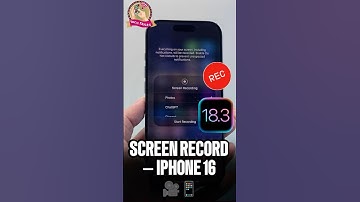 🎥 How to Screen Record on iPhone 16 (iOS 18) 🔴
